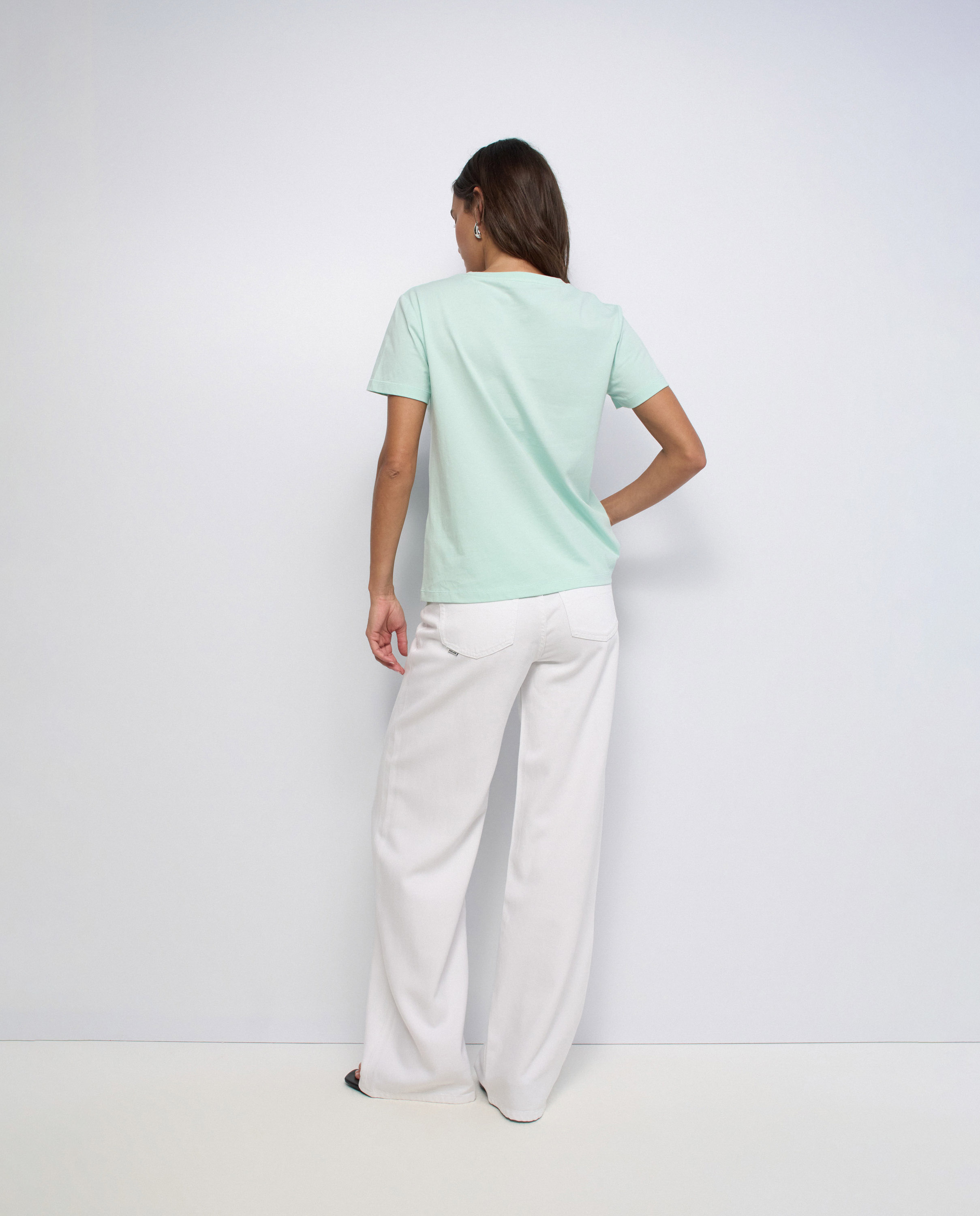 T-shirt com Branding Verde-3