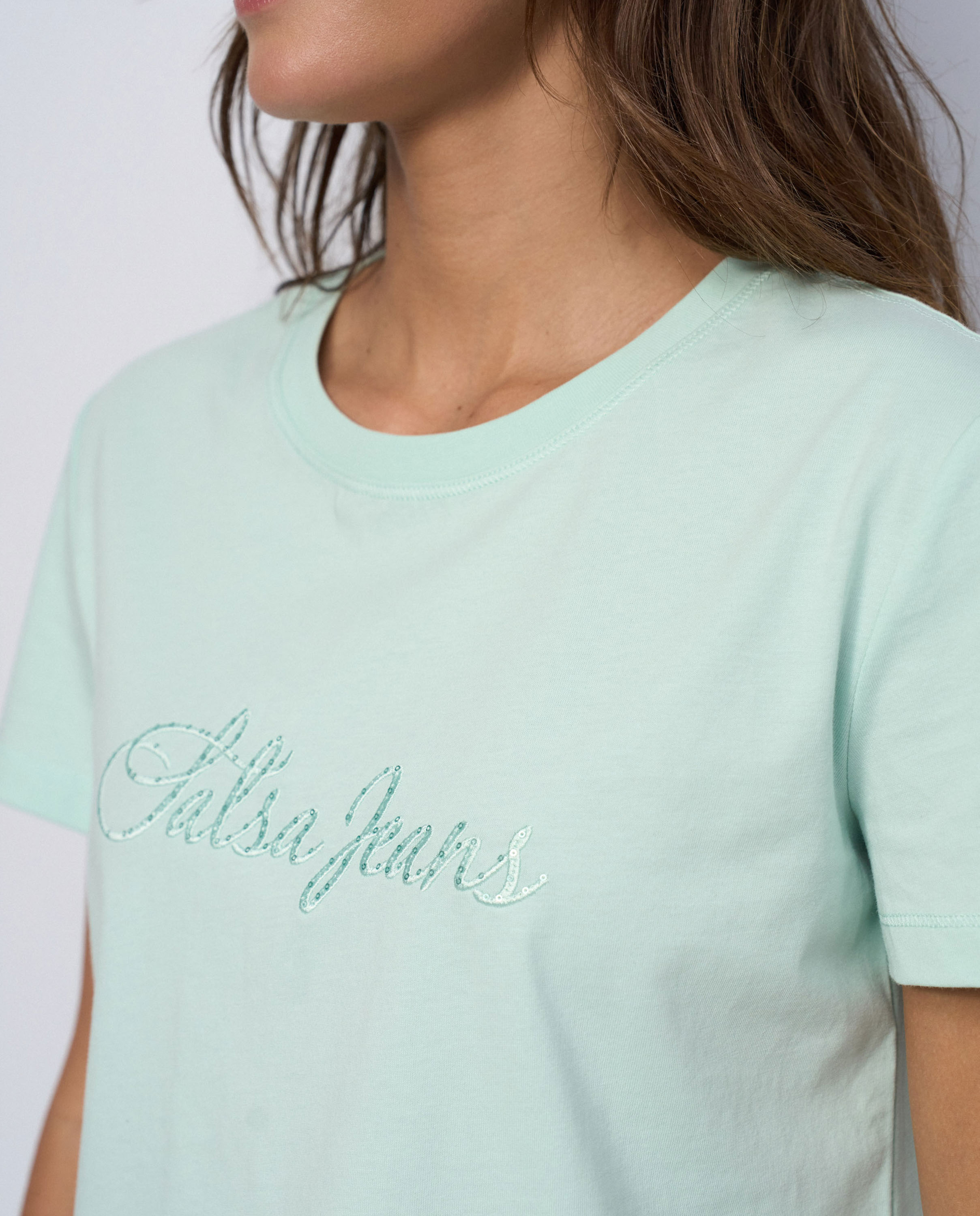 T-shirt com Branding Verde-4