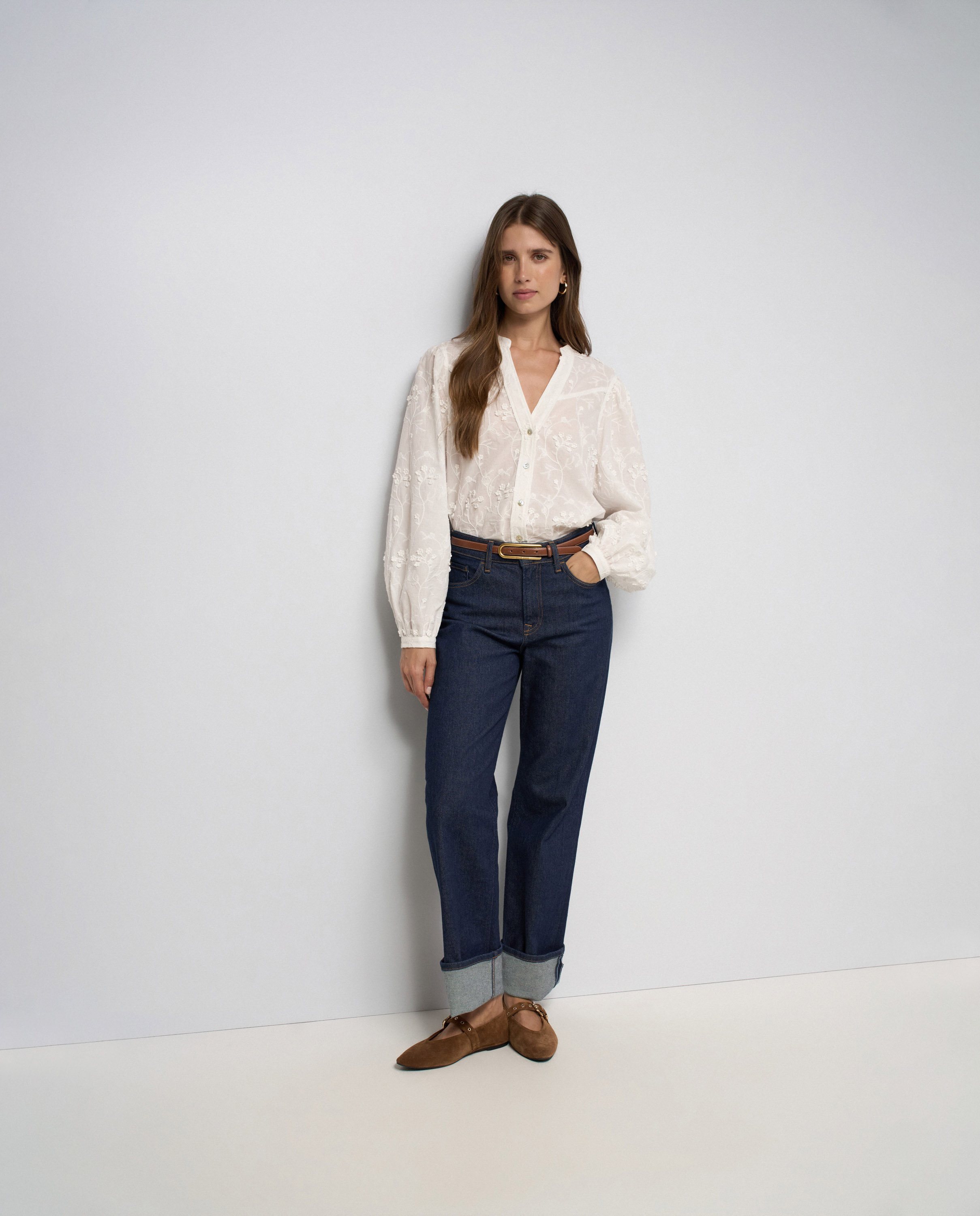 Blusa com Bordados Branco-5