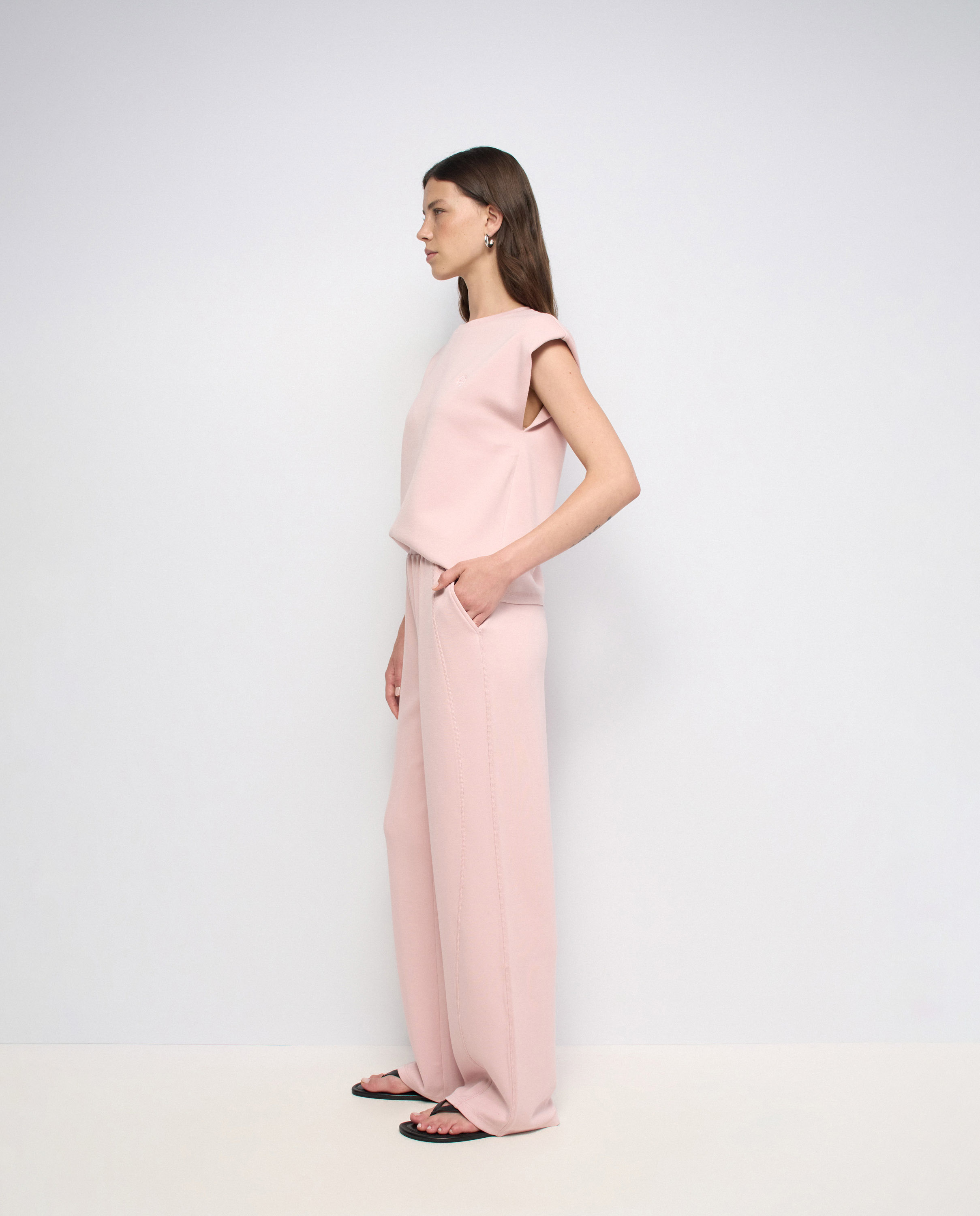 Calças Jogger Wide Rosa-2