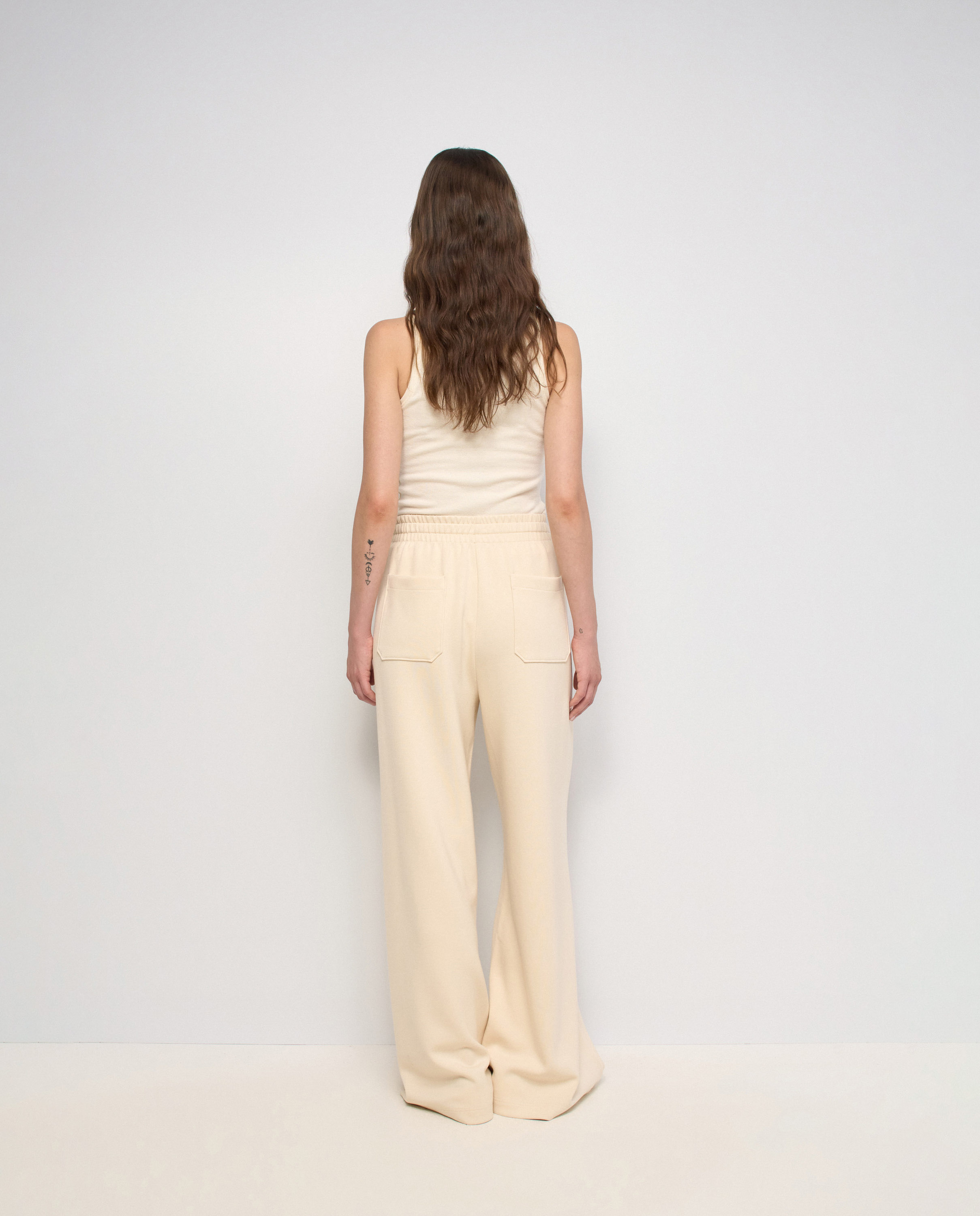 Calças Jogger Wide Natural-3