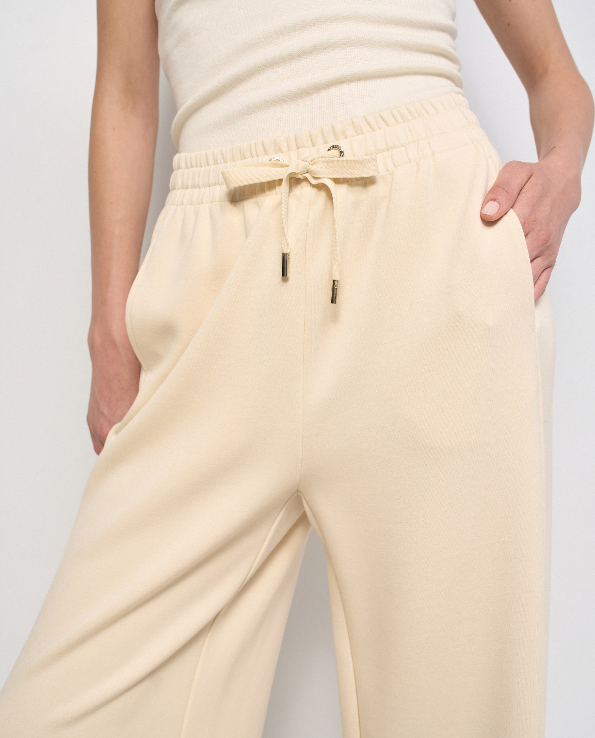 Calças Jogger Wide Natural-4