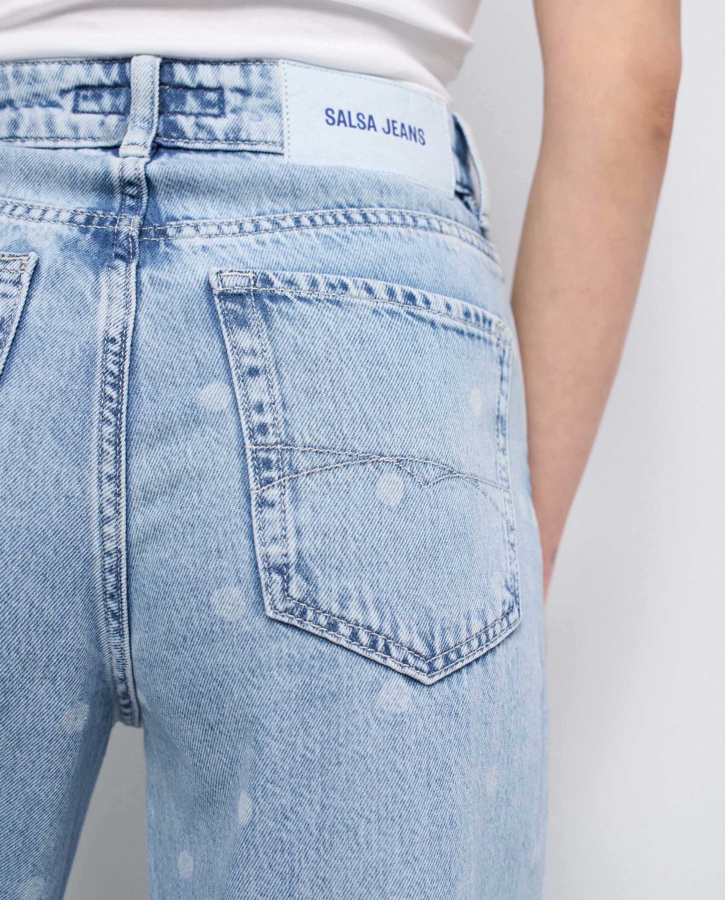 Jeans Wide Leg Azul-4