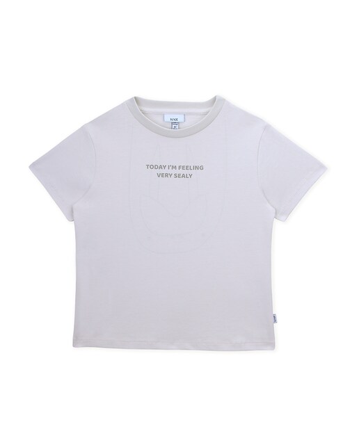 Imagem 0 de T-shirt Infantil de Algodão Orgânico com Gola Redonda