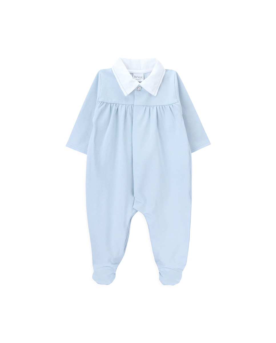 Imagem 0 de Babygrow de Bebé de Algodão Orgânico e Gola Bordada