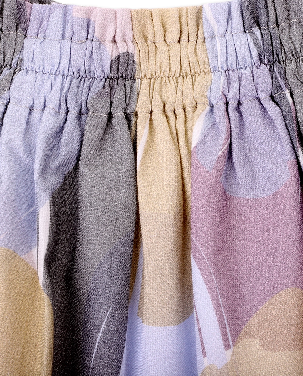 Saia Infantil de Algodão com Estampado Multicolor-3