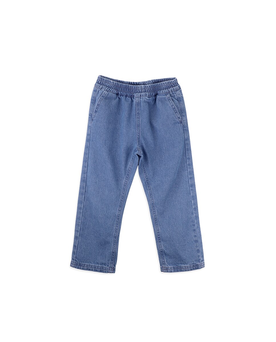 Imagem 0 de Jeans Infantil com Cintura Elástica e Bolsos