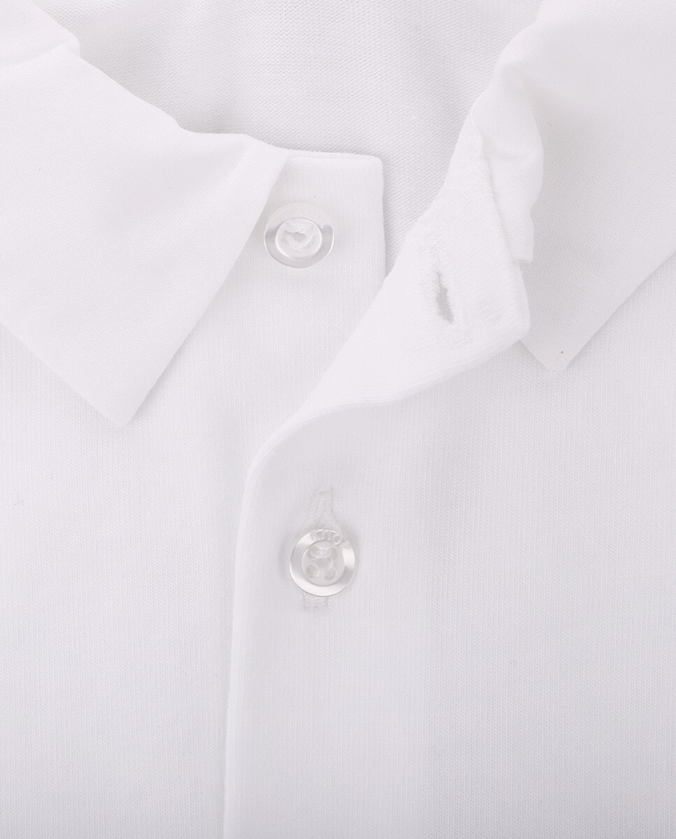 Body de Bebé Menino em Algodão Orgânico com Gola KNOT Branco-2
