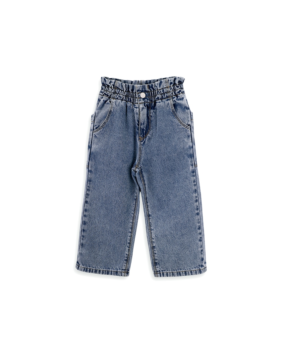 Imagem 0 de Jeans de Menina com Elástico na Cintura