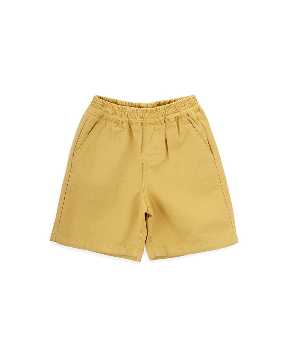 Imagem 0 de Calções de Menino em Sarja com Elástico na Cintura