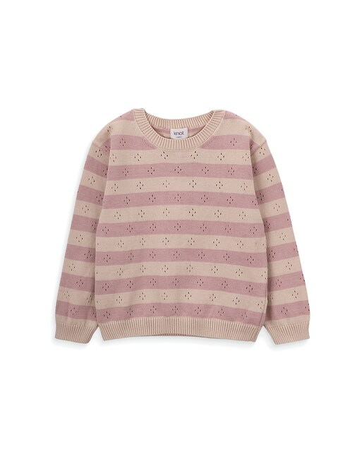 Imagem 0 de Camisola de Malha de Menina com Riscas