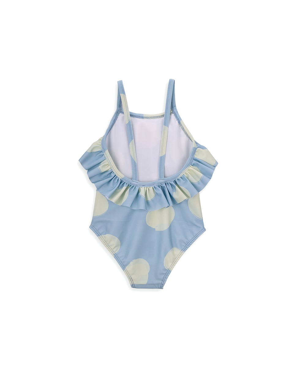 Fato de Banho de Menina com Estampado KNOT Azul-claro-3