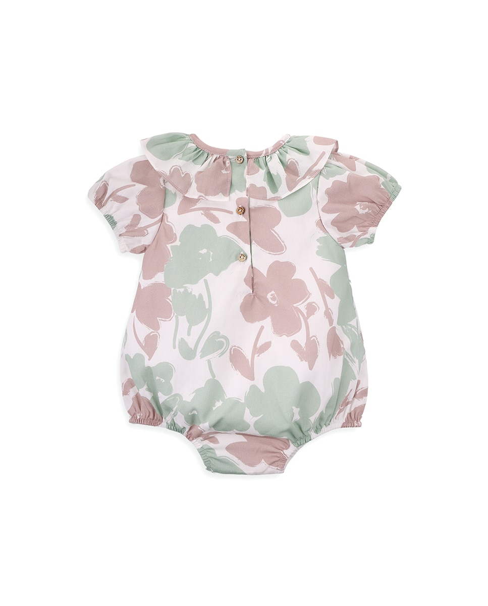 Fofo de Bebé Menina em Algodão com Estampado de Flores KNOT Multicolor-2