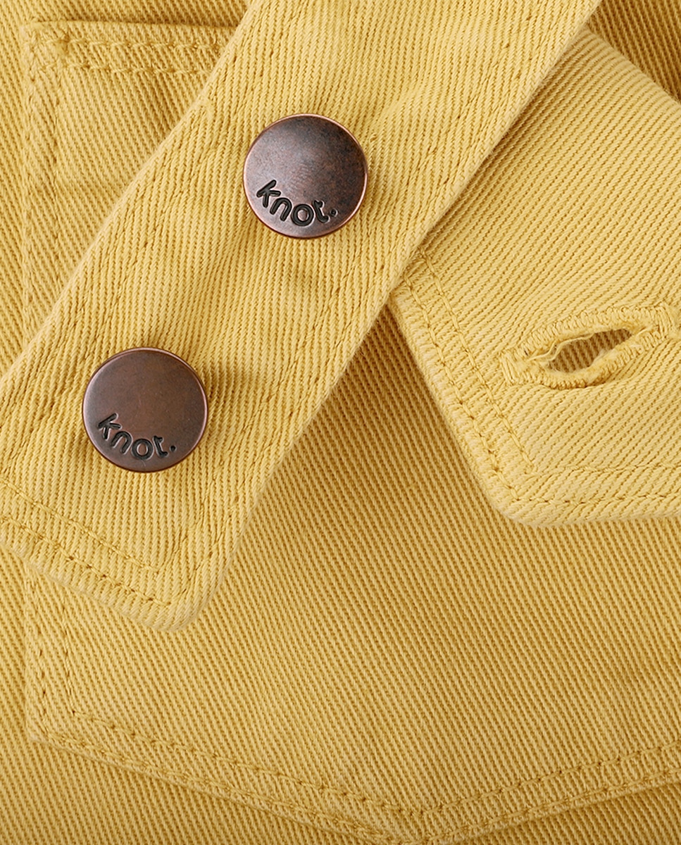 Jardineiras de Bebé em Sarja Estampadas Amarelo-2