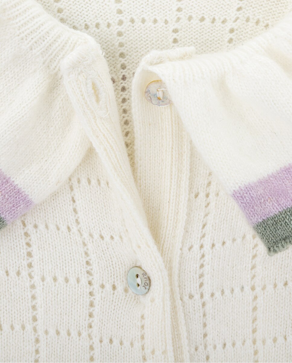 Body de Tricot Snowie Moon de Bebé Menina KNOT Pérola-2