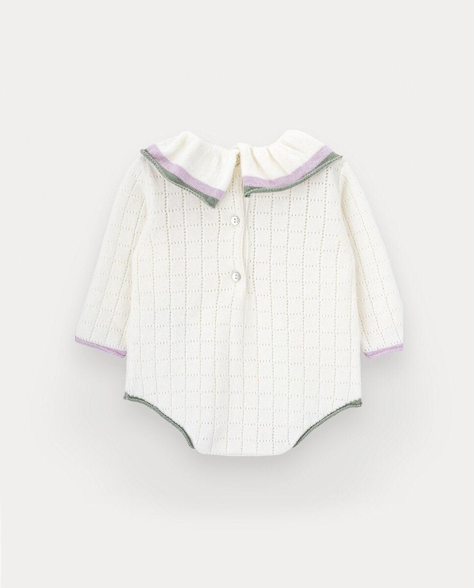 Body de Tricot Snowie Moon de Bebé Menina KNOT Pérola-3
