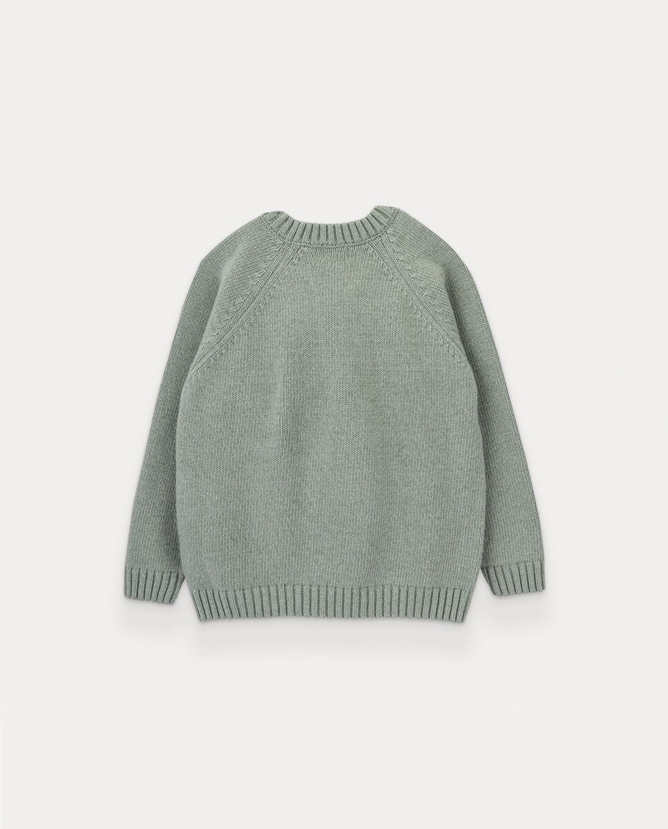 Camisola de Malha Lady Monster de Menina KNOT Verde-claro-2