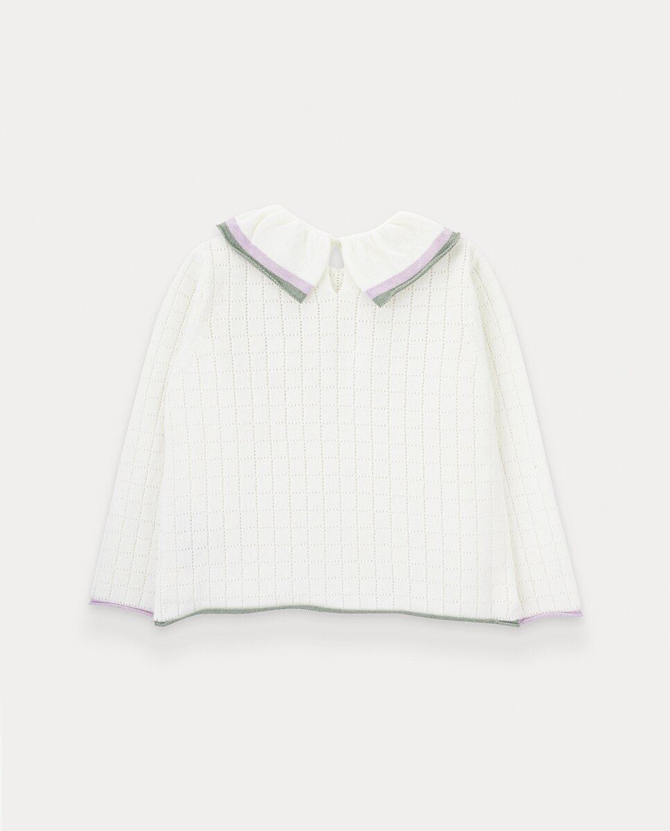 Camisola de Malha Snowie Moon de Menina Pérola-3