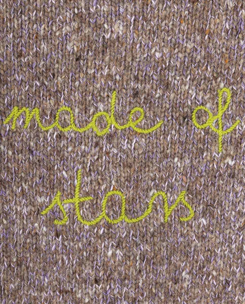 Camisola de Malha Made Of Stars de Menina Castanho-claro-2