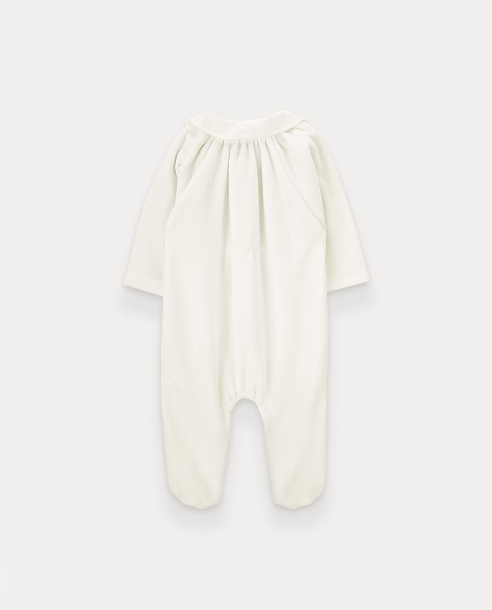 Babygrow Little Sky de Bebé em Algodão Orgânico KNOT Pérola-3