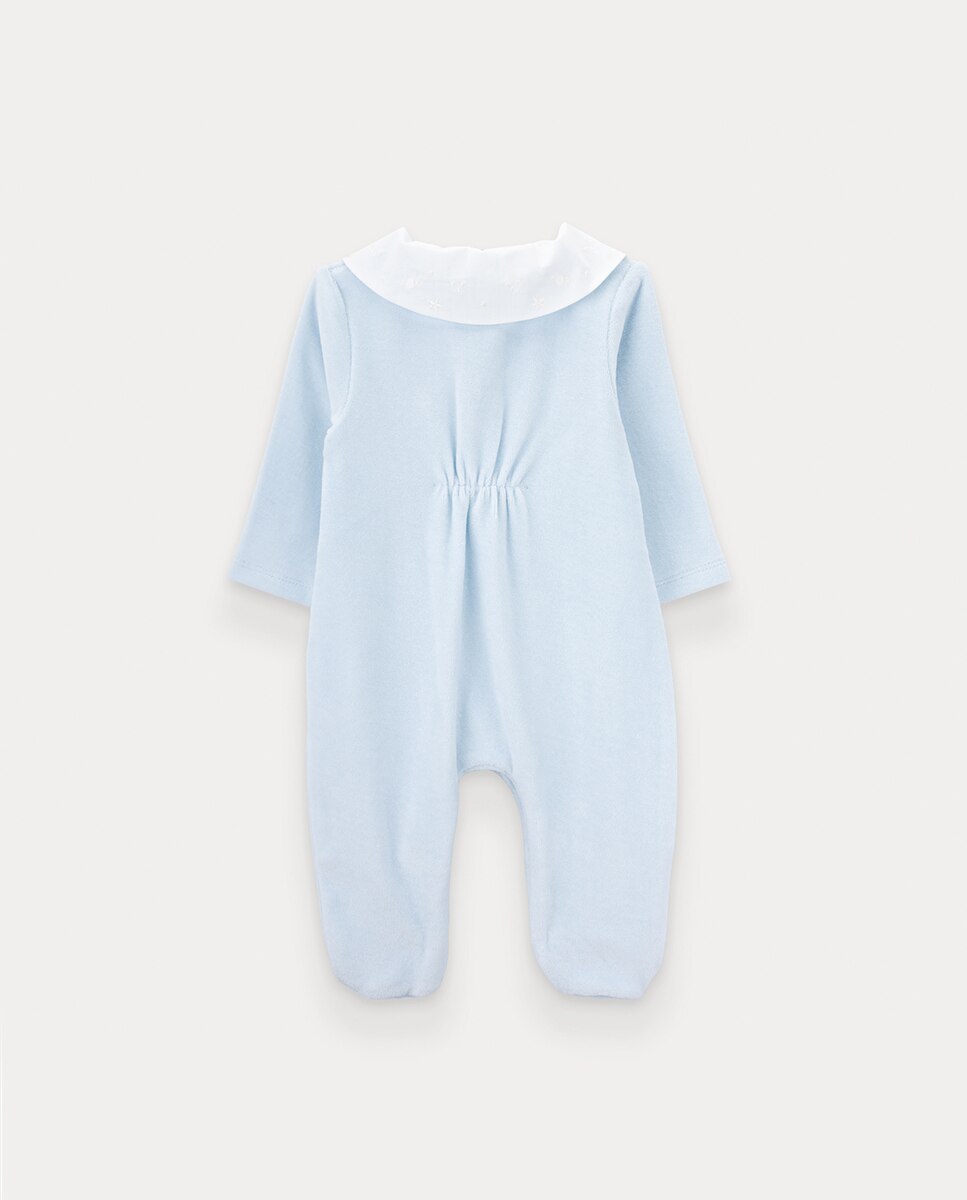 Babygrow Blue Space de Bebé Menino em Algodão KNOT Azul-claro-3