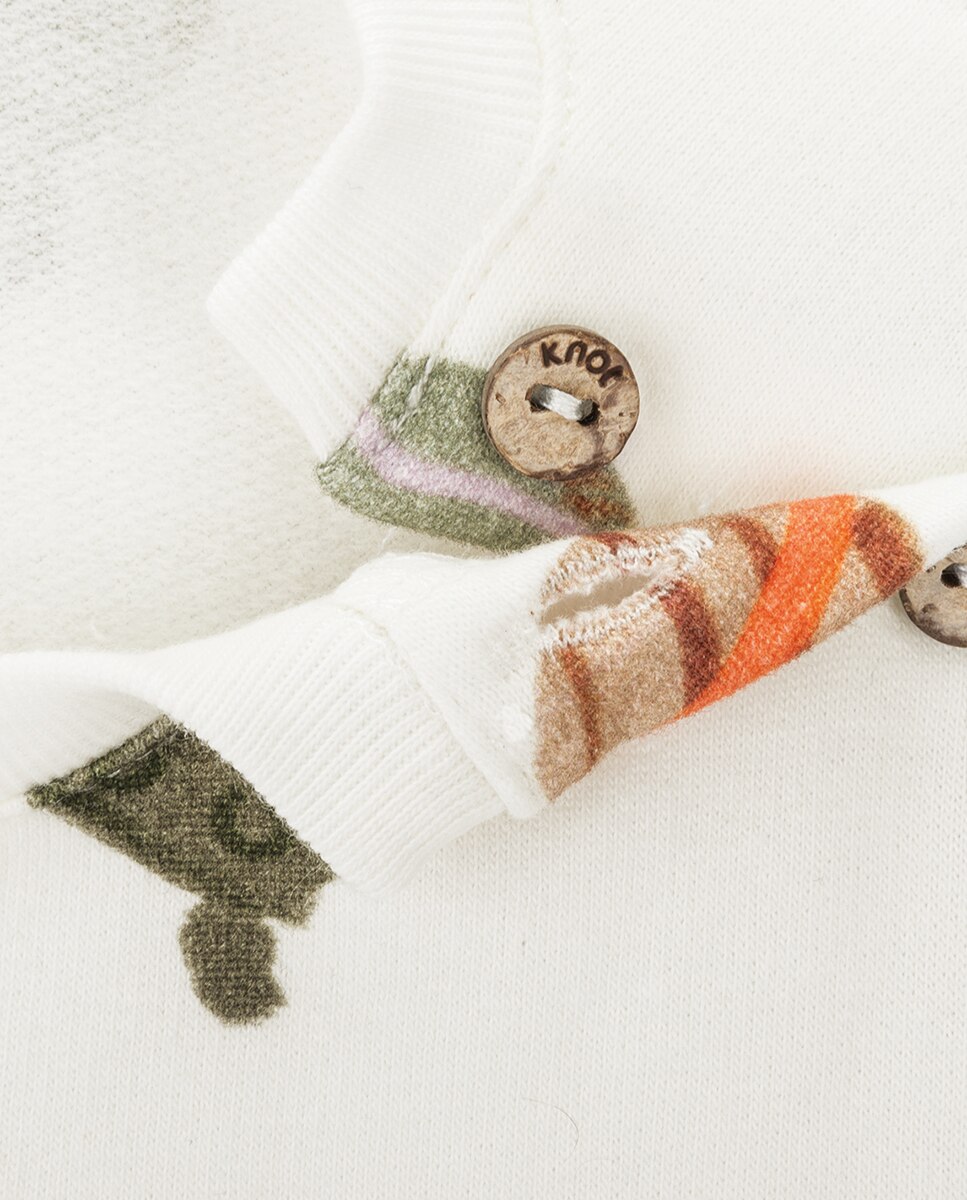 Body Little Astronaut de Bebé Menino em Algodão KNOT Pérola-2