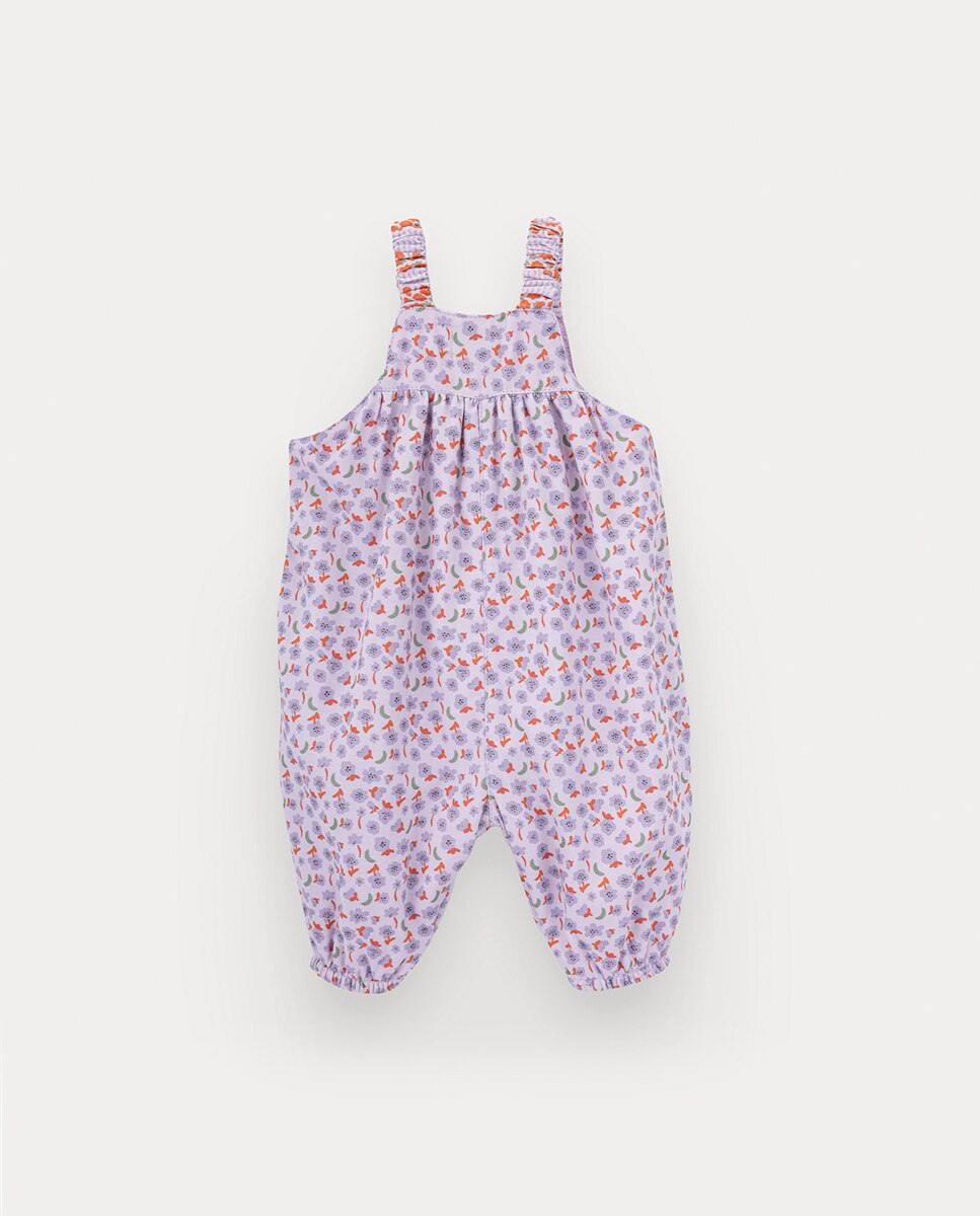 Jardineiras Jace de Bebé Menina Estampadas KNOT Lilás-2
