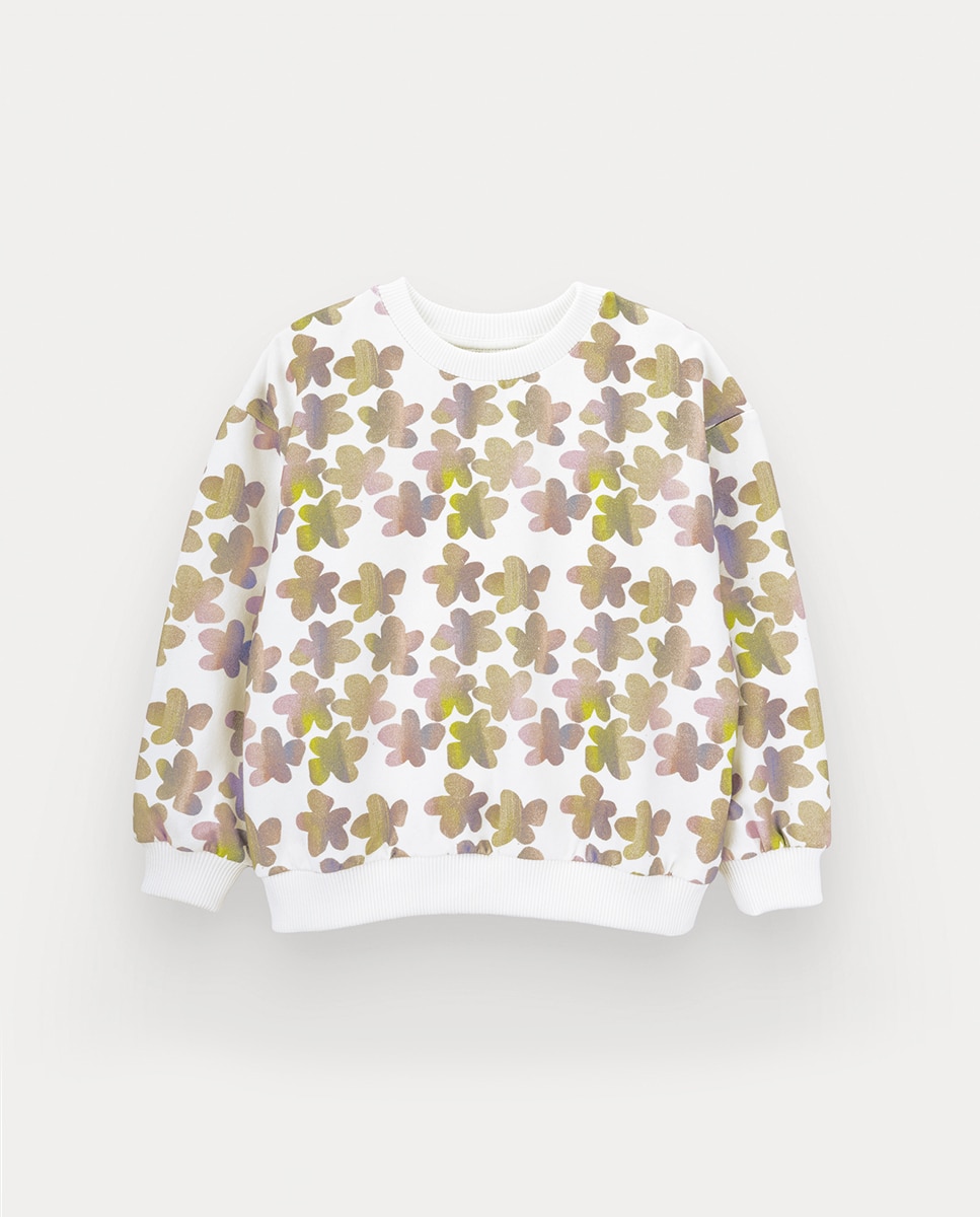 Sweatshirt Gleaming Garden de Menina Rosa-1