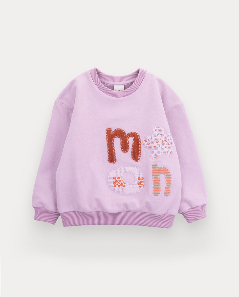 Sweatshirt Moon Star de Menina KNOT Lilás-1