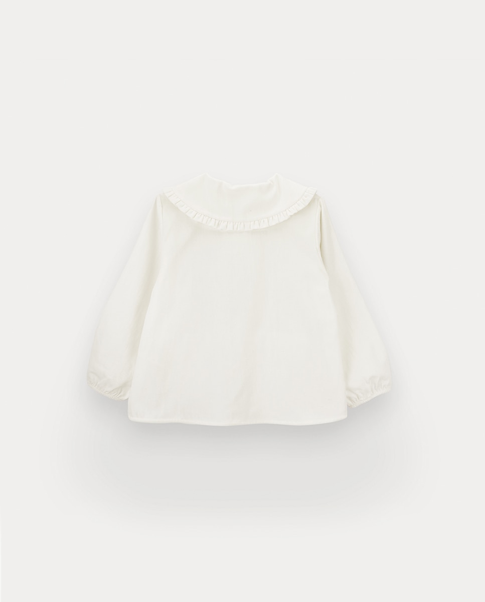 Blusa Rhea de Menina em Algodão KNOT Pérola-3