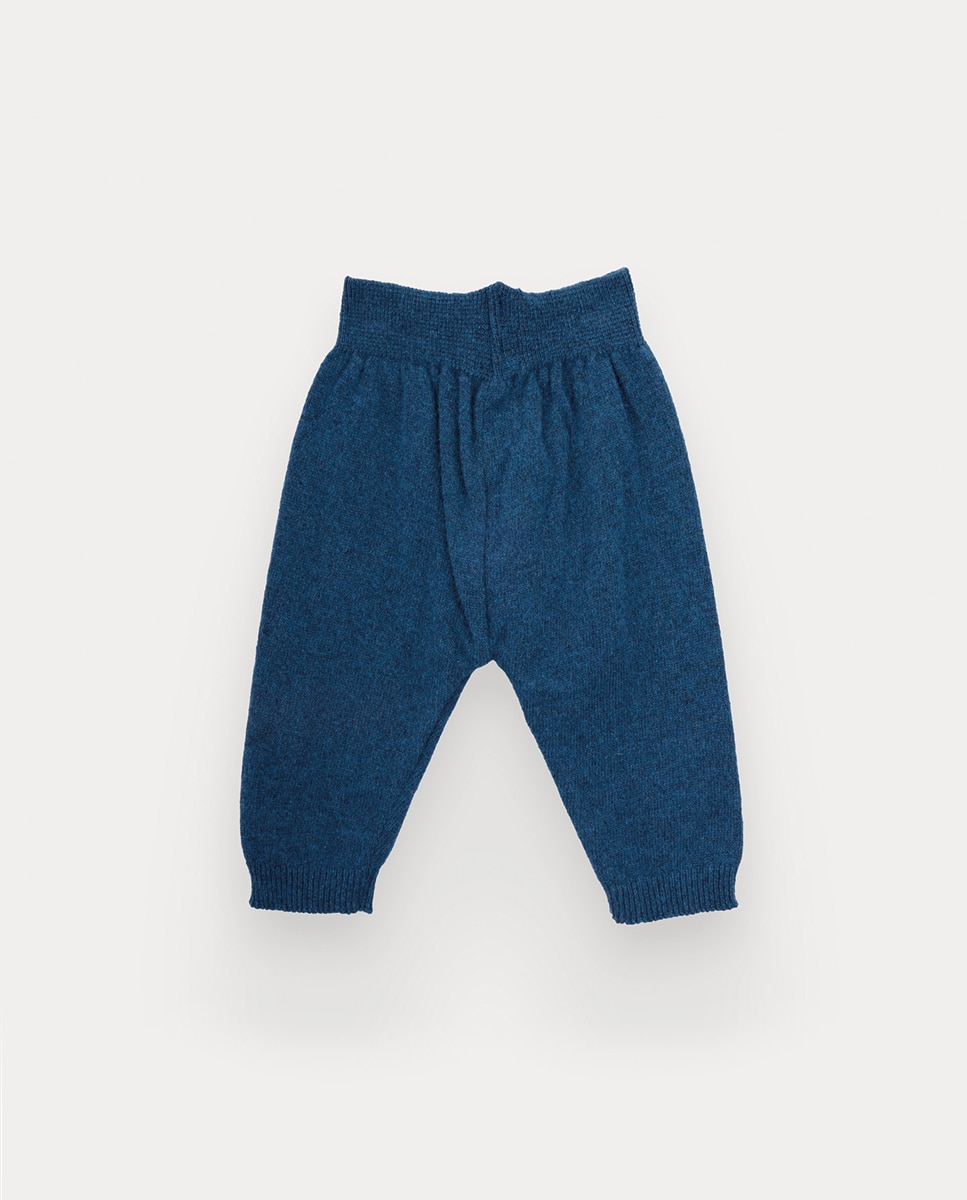 Calças de Malha Jeth de Bebé Menino KNOT Azul-3
