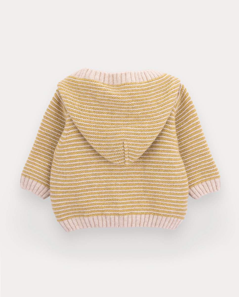 Casaco de Malha Bluebel de Bebé Menino KNOT Amarelo-2