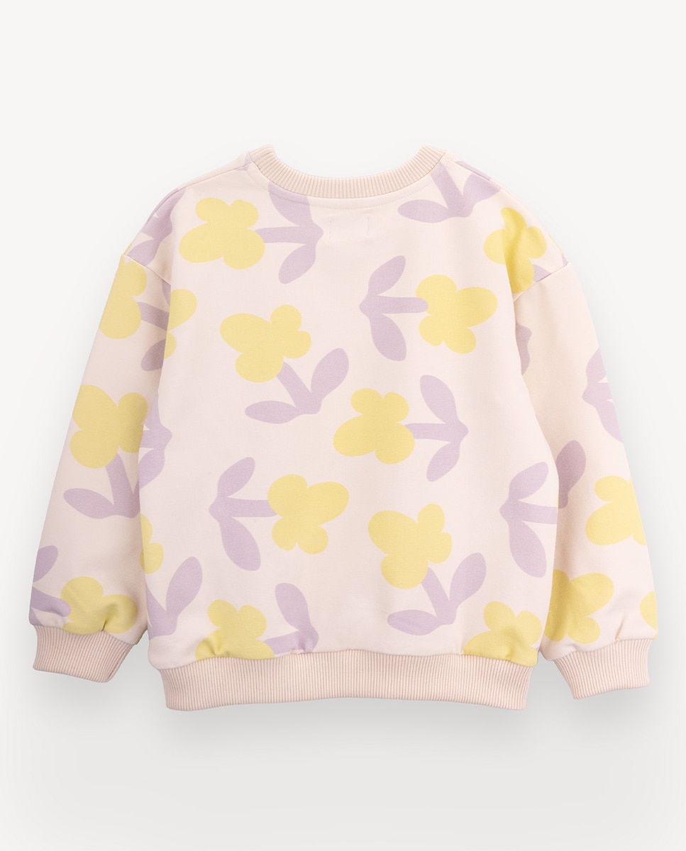 Sweatshirt Lillies de menina em algodão KNOT Multicolor-3