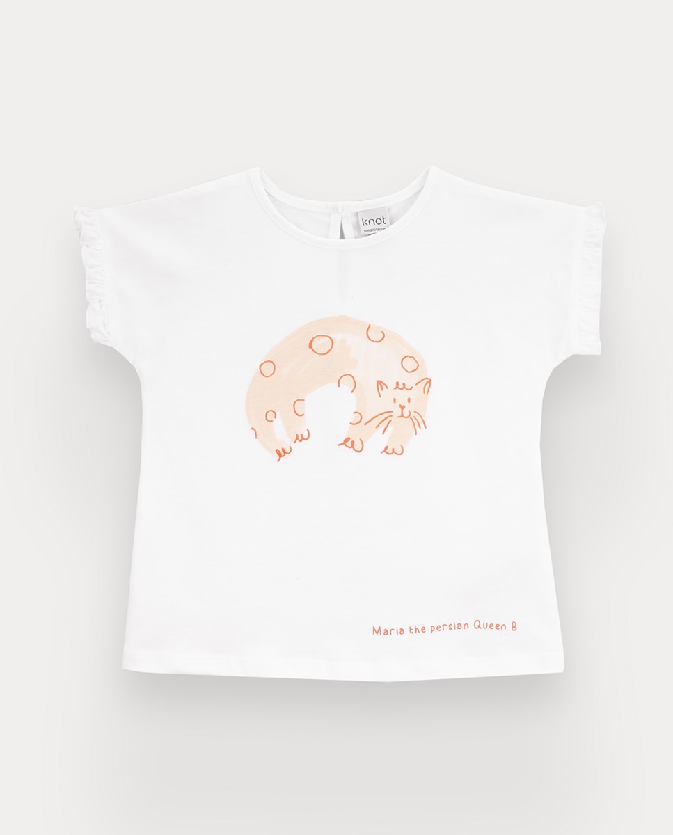 Imagem 0 de T-shirt Persian de menina em algodão