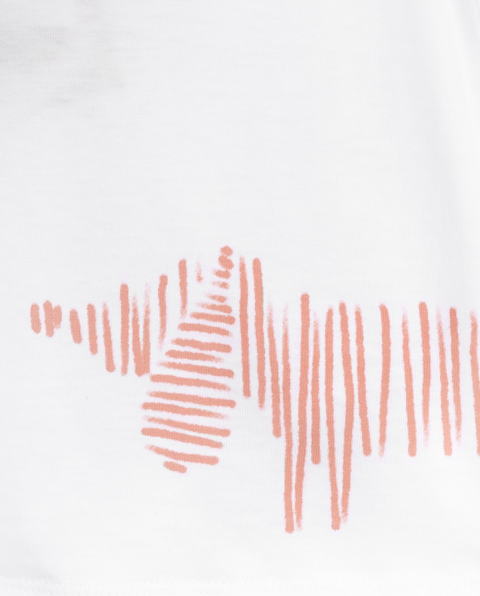 T-shirt Sam de menino em algodão Branco-2