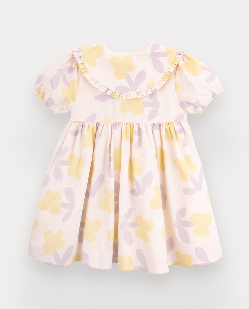 Vestido Lilies de menina em algodão KNOT Multicolor-3