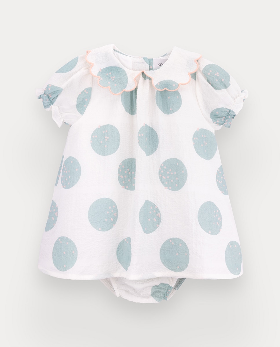 Imagem 0 de Vestido Dots de bebé menina em algodão