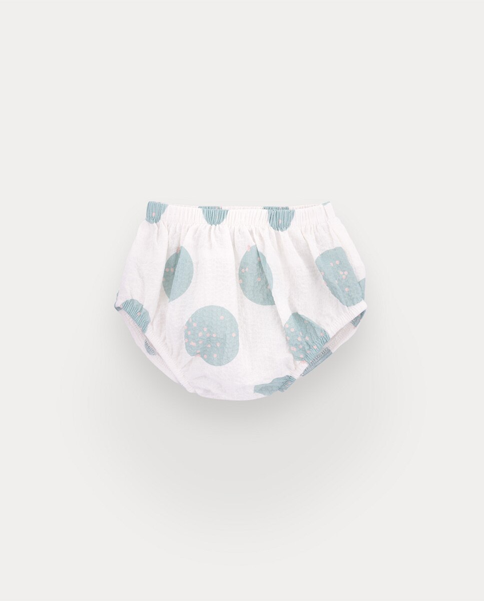 Vestido Dots de bebé menina em algodão KNOT Pérola-4
