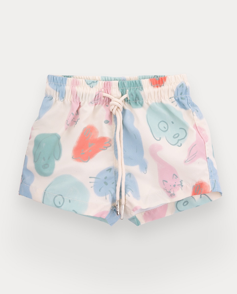 Imagem 0 de Calções de banho Bohdie de menino com estampado de animais