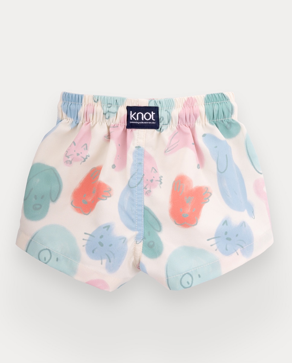 Calções de banho Bohdie de menino com estampado de animais Multicolor-3