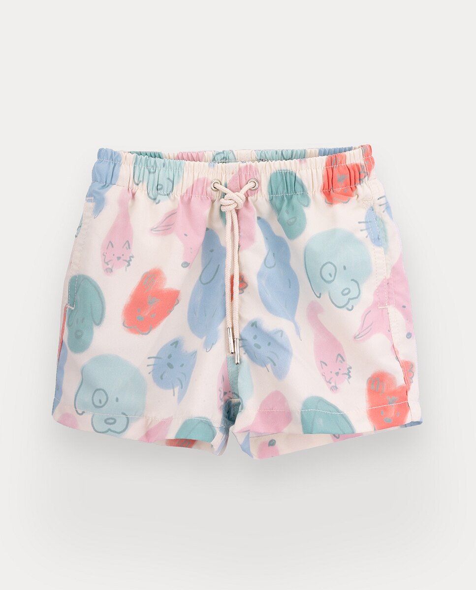 Imagem 0 de Calções de banho Parker de bebé menino estampado animais