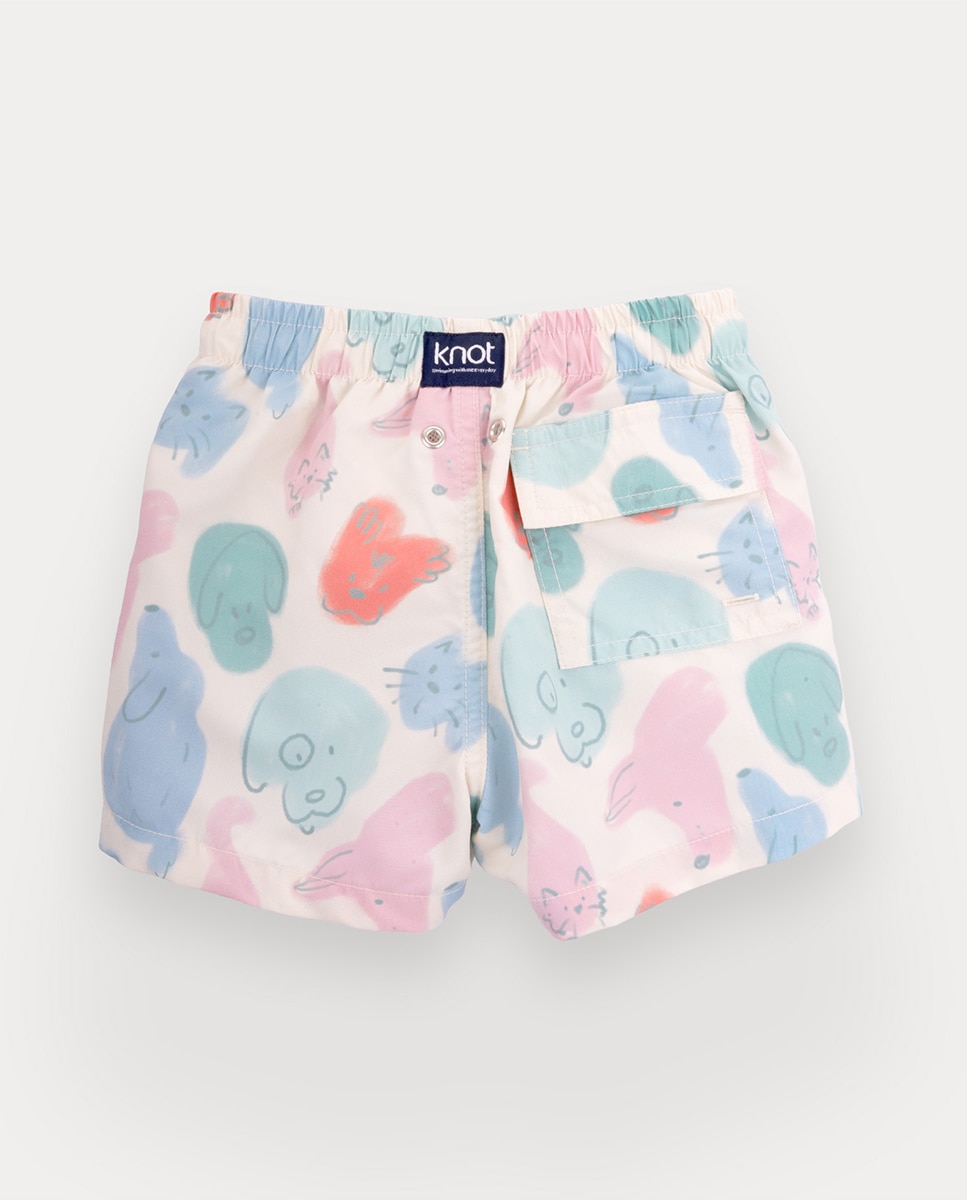 Calções de banho Parker de bebé menino estampado animais Multicolor-3