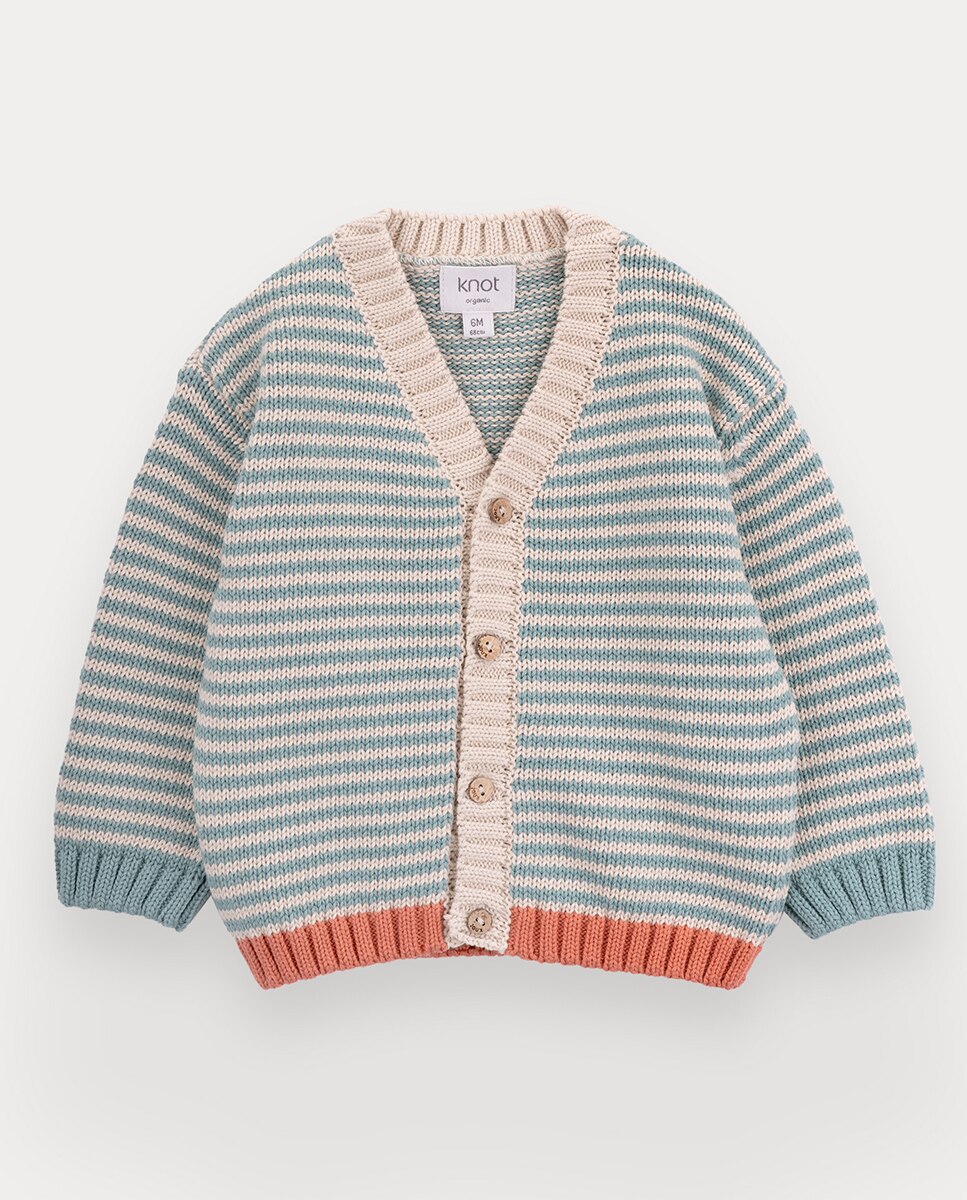 Imagem 0 de Casaco de malha Jack de bebé menino em algodão orgânico