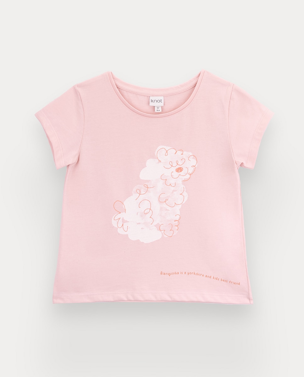 Imagem 0 de T-shirt Bianca de menina em algodão