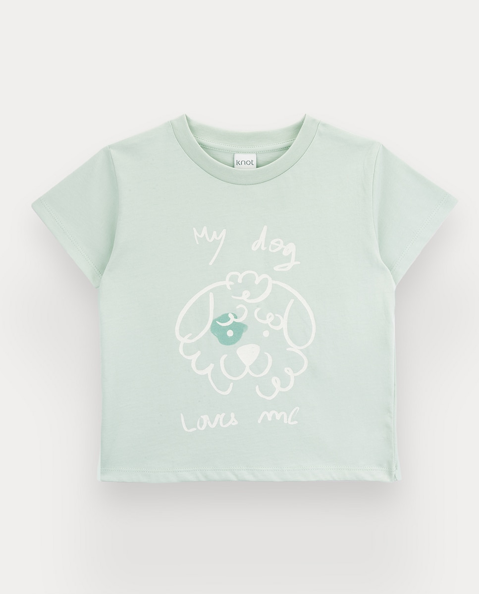 Imagem 0 de T-shirt Dog Lover de menino em algodão