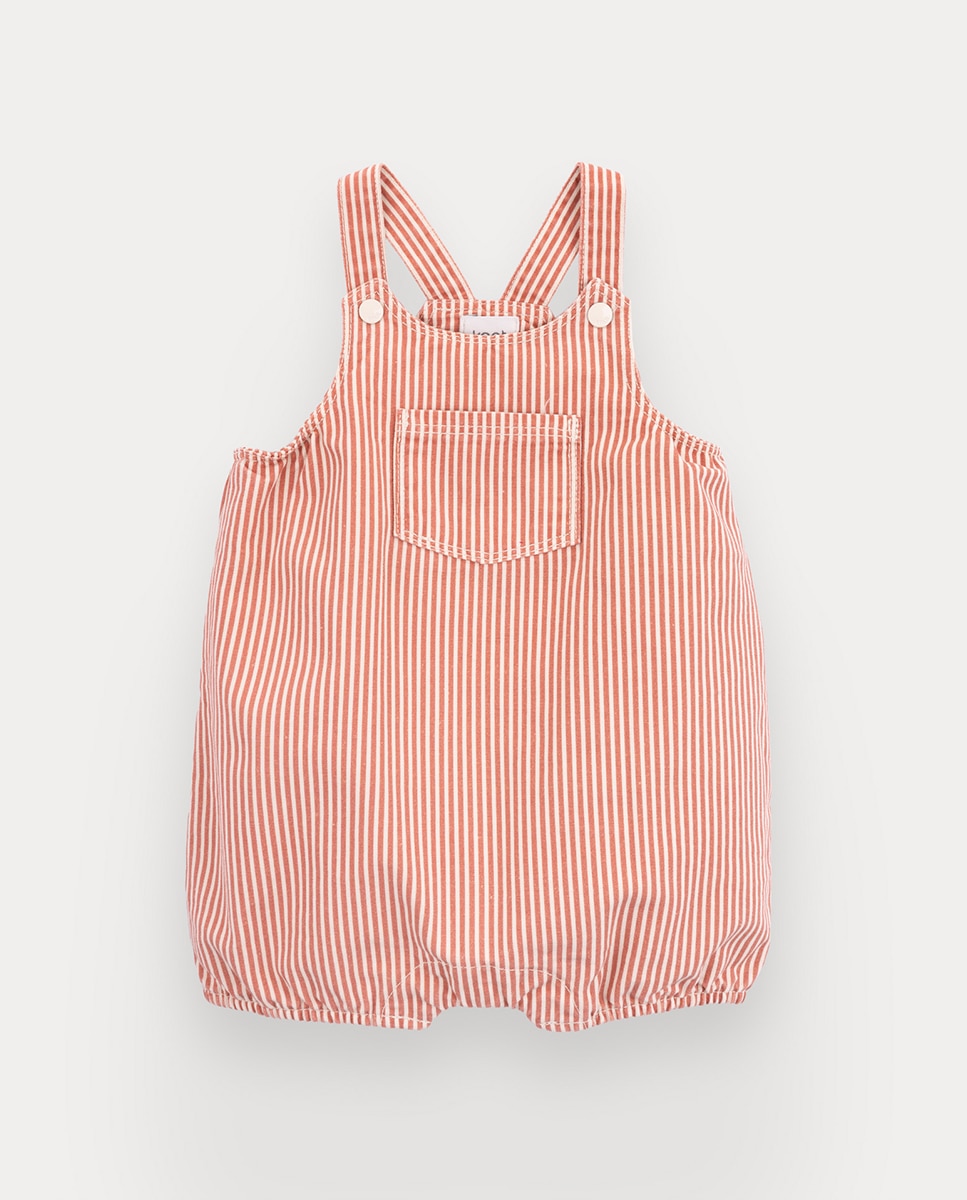 Imagem 0 de Macacão Ly de bebé em canvas de riscas