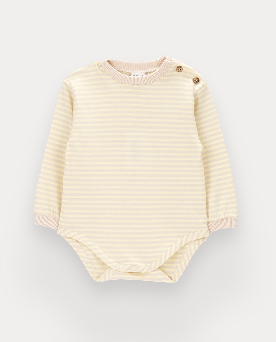 Imagem 0 de Body Blurred Stripes de bebé em algodão