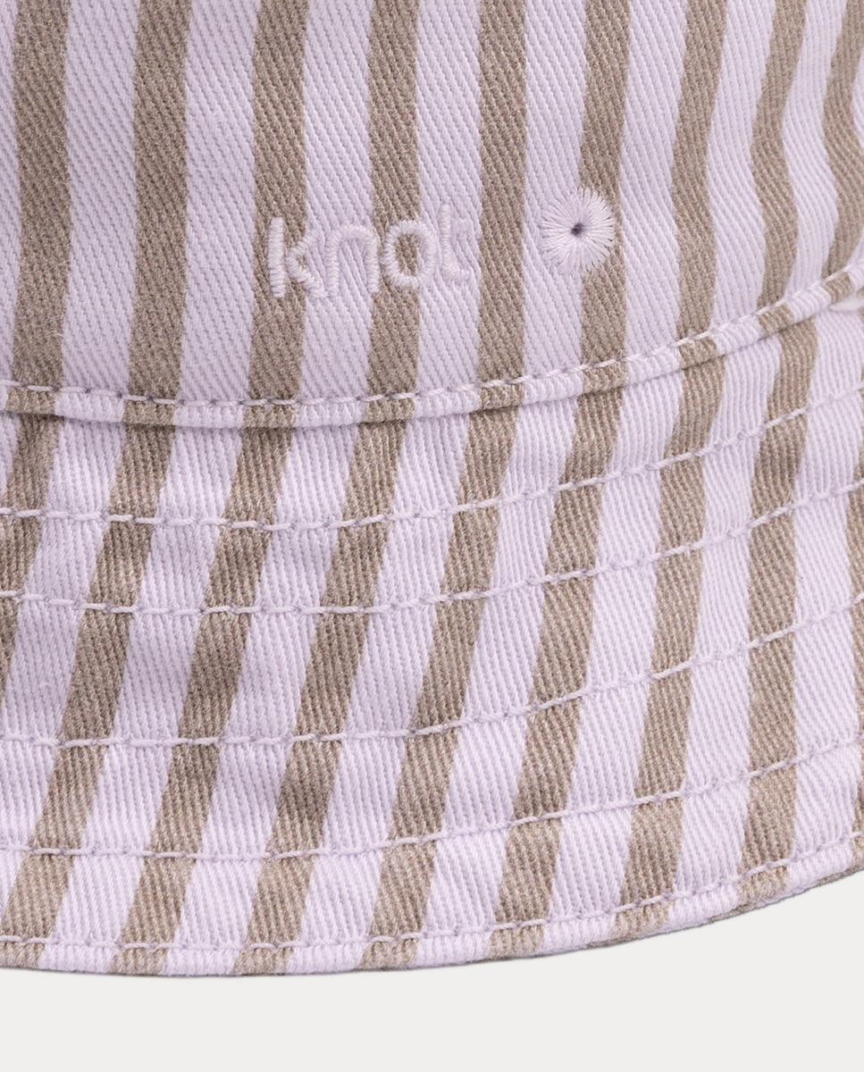 Chapéu Panamá Orchid Stripes em sarja KNOT Lilás-2
