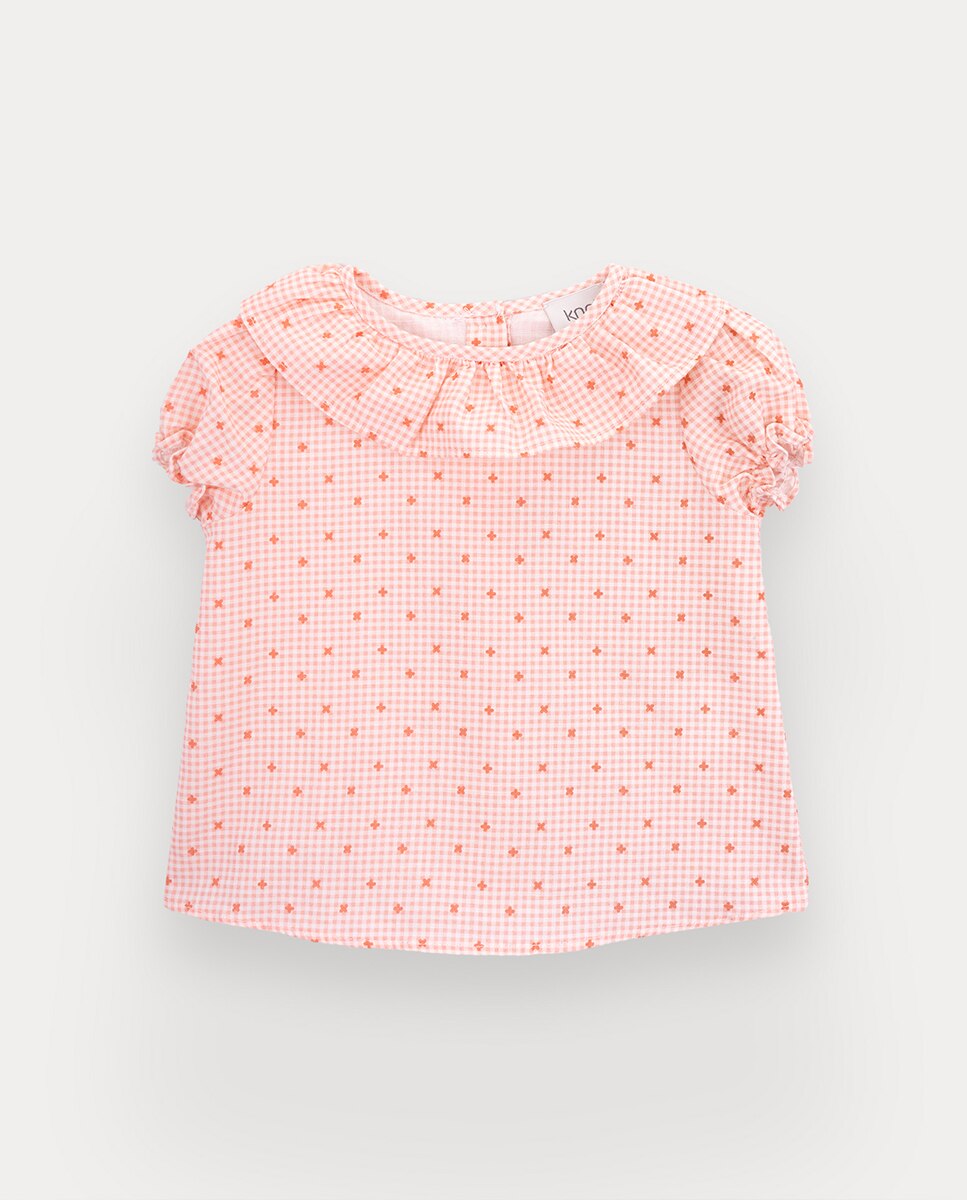 Imagem 0 de Blusa Grace de bebé menina em linho e algodão