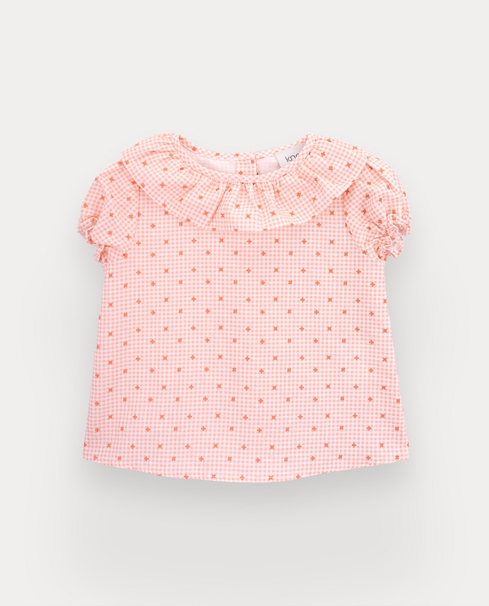 Imagem 0 de Blusa Grace de bebé menina em linho e algodão